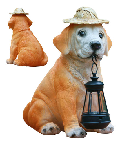 Luz Solar Para Perros Estatuas De Perros Para Jardín Decorac