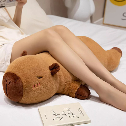 H Almohada De Peluche Gigante Capibara, Suave Y Abrazo