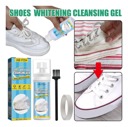 Gel Limpiador Blanqueador De Zapatos White Shoe Cleaner Port