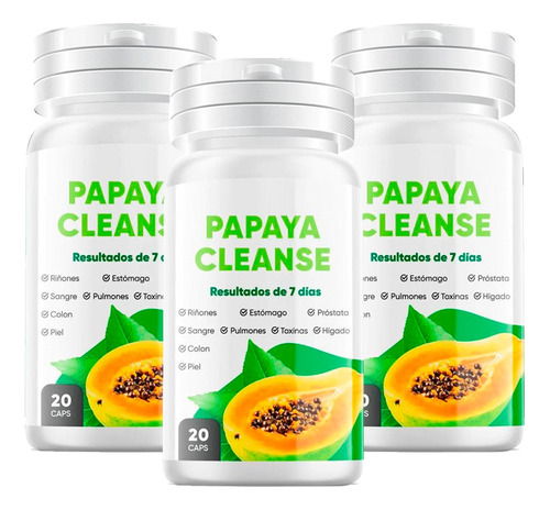 Papaya Cleanse  Pack 3 Unidades