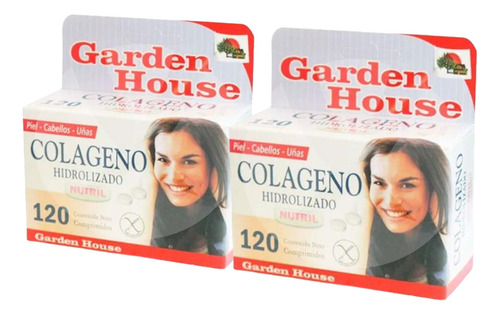 Suplemento En Comprimidos Garden House Colágeno Hidrolizado En Caja 120 Un Pack X2