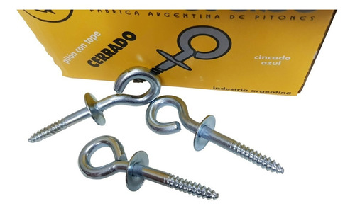 100 Pitones Cerrado Con Tope Nº 6 (para Taco Del 6)