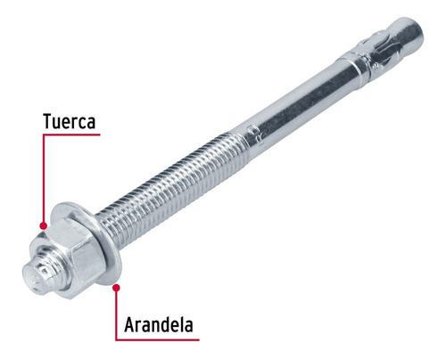 Taquetes Arpon 5/8 X 8-1/2 Caja Con 25 Piezas Fiero