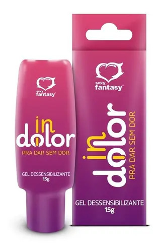 Gel Lubrificante Dessensibilizante Indolor 15g Sexy Fantasy