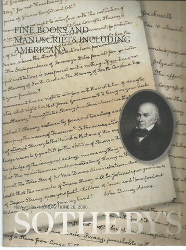 Catalogo Sotheby's Fine Books Manuscripts Including American