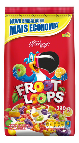 Cereais Kellogg's Froot Loops Frutas em pacote 230 g