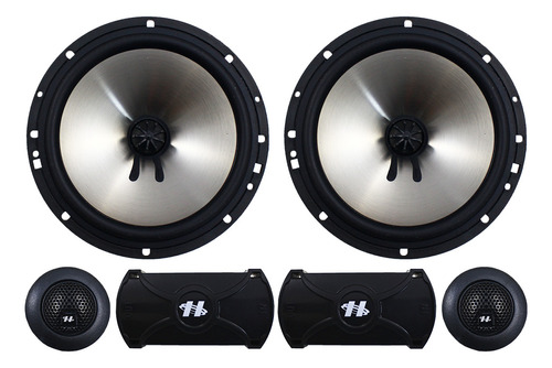 Kit Alto Falante 2 Vias Hurricane 6 Pol Q6.2 4 Ohms 160w Rms