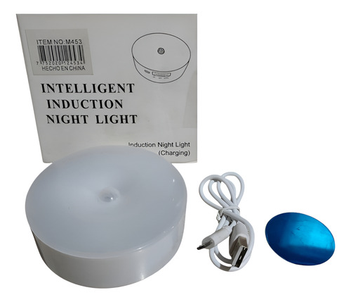 Sensor Movimiento Luz Nocturna Led Recarga Usb Luz Calida
