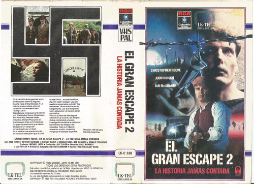 El Gran Escape 2 Vhs Christopher Superman Reeve 2da Guerra M