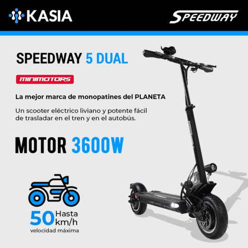 Scooter Electrico Minimotors Speedway 5 Dual Potenciado
