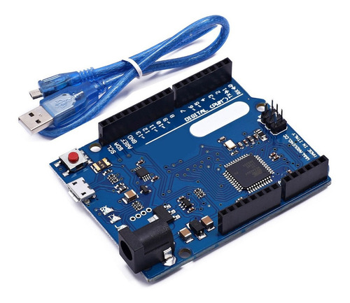 Compativel Arduíno Leonardo R3 Rev3 Atmega32u4 + Cabo Usb