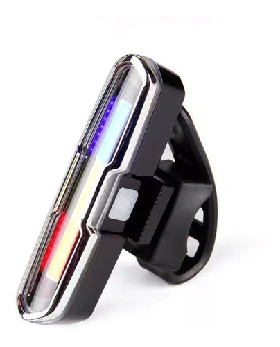 Imagen 1 de 7 de Lámpara Trasera Para Bicicleta 3 Colores Policia Usb