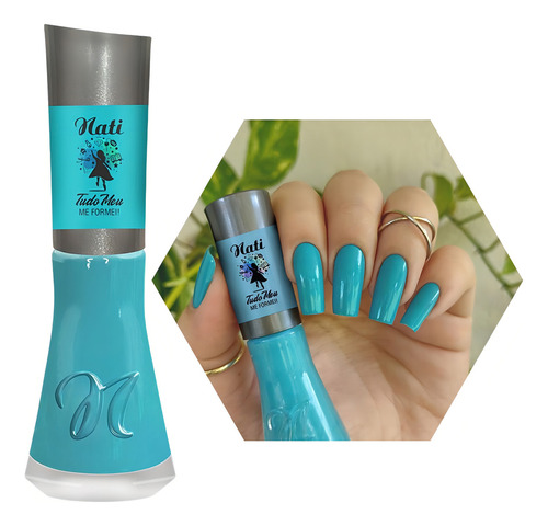 Esmalte Nati Me Formei Coleção Tudo Meu Azul Bebe Clarinho