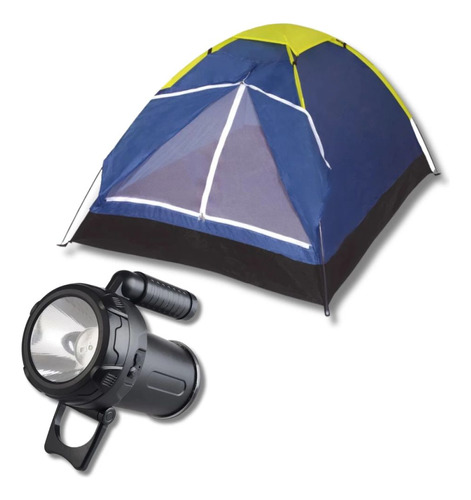 Kit Barraca Camping Iglu 4 Pessoas + Lanterna Tocha Jasper