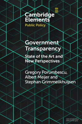 Libro Government Transparency: State Of The Art And New P...
