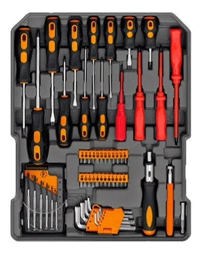 Imagen 4 de 10 de Maletin Portátil Kit Herramientas Piezas Lqcm245-8 Lusqtoff