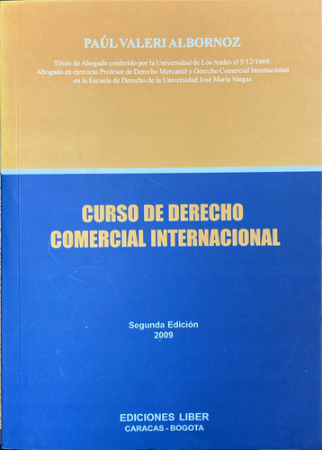 Curso De Derecho Comercial Internacional