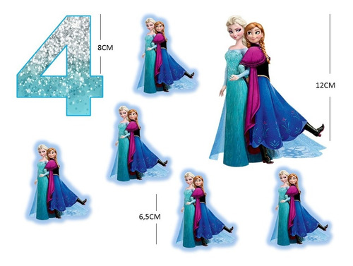 Topper Para Torta. Pdf Para Imprimir. Frozen