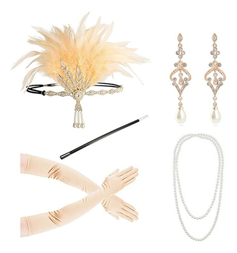 (c) Accesorios Para Disfraz De Gatsby Acc De Los Años 20 Par