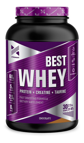 Xtrenght Proteina Whey 2 Lb Best Crecimiento Muscular Sabor Chocolate