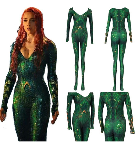 Nuevo Disfraz De Mera Aquaman Para Mujer, Zentai Queen, Cosp