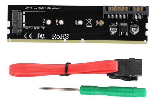Adaptador Ddr3 Ddr4 Ddr2 A Ssd M2 M.2 Ngff B Key Riser Card