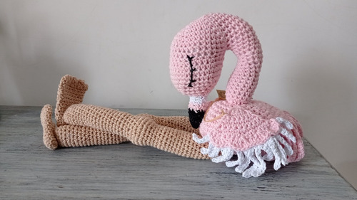 Flamenco Muñeco Amigurumi