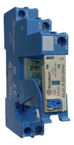 Relay Relé Encapsulado Finder 24vdc 5 Pines 16a Con Base