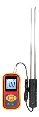 Medidor Digital De Humedad Para Grano Con Sonda, 2%-30% Y Temperatura -10 A 60 °C, Compensación Automática