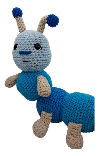 Muñeco Amigurumi Gusano Oruga Crochet Hecho A Mano