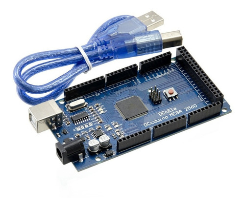 Imagen 3 de 10 de Arduino Mega2560 Compatible Atmega2560+ Cable Usb Robotica