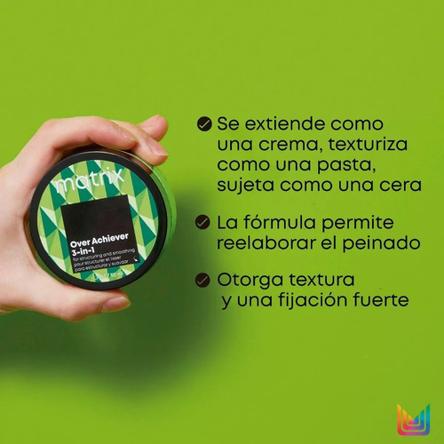 Cera De Fijación Para Cabello Matrix Over Achiever 3-en-1 50 Ml