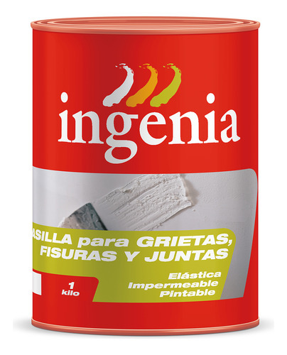 Masilla Ingenia Grietas Fisuras Juntas Impermeable 1k