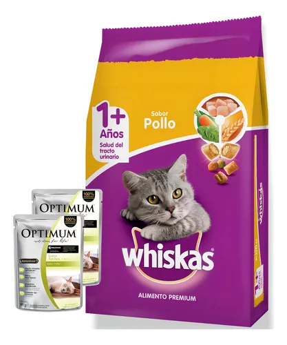 Alimento Whiskas Adultos Whiskas Gatos s para gato adulto sabor pollo y leche en bolsa de 3kg