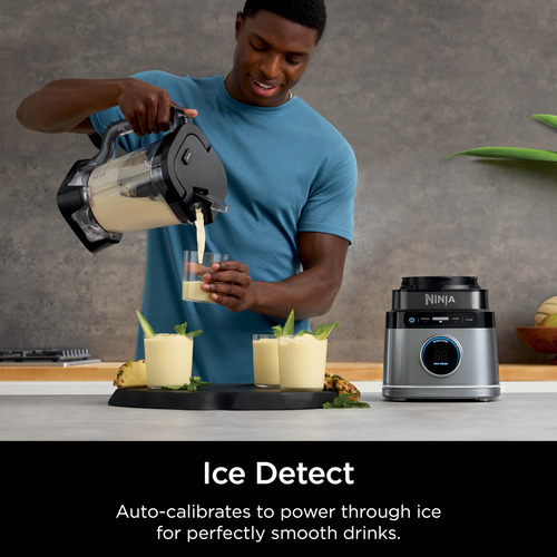 Licuadora Potente Con Tecnología Blendsense, Ideal Para Bati Plateado