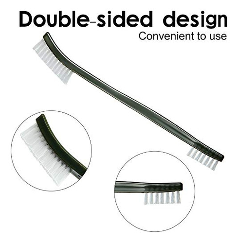 9 Pieces Mini Wire Brush Set Scratch Wire Bristles Brus...