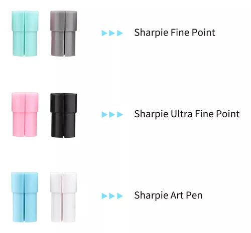 Rotulador de punta fina Sharpie® (Azul, Blanco, Plástico ABS