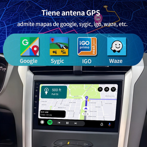 Y Estéreo Carplay Ram 2gb Para Ford Mondeo Fusión 2013-2019
