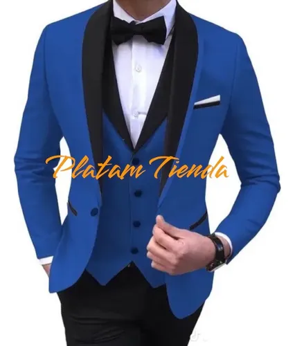 Trajes de online novio azul rey