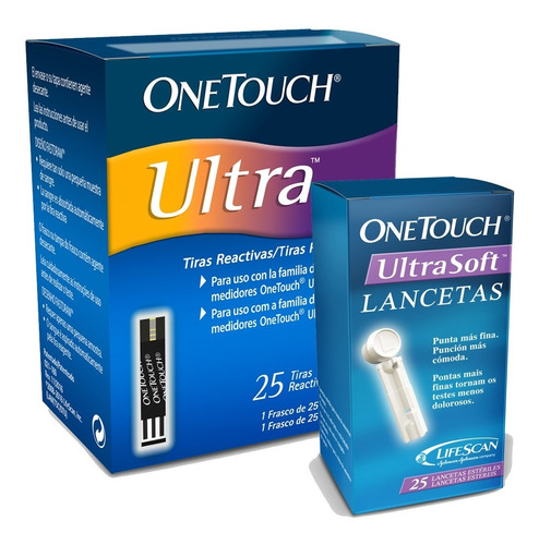 One Touch Ultra Soft Paquete 25 Tiras Y 25 Lancetas