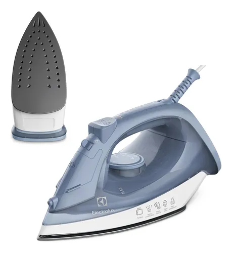 Ferro de Passar Seco e Vapor Electrolux Efficient Base antiaderen...