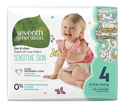 Seventh Generation Baby Pañales Gratis Y Transparentes Para