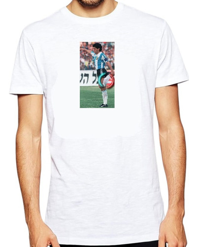 Remera Diego Maradona Propaganda Gaseosa / Retro / Futbol