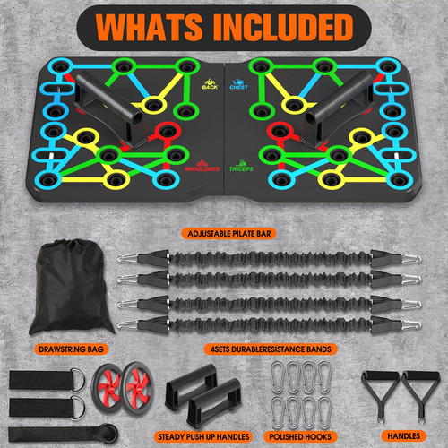 Tabla De Flexiones Aerlang 30 En 2 Accesorios De Fitness Negro