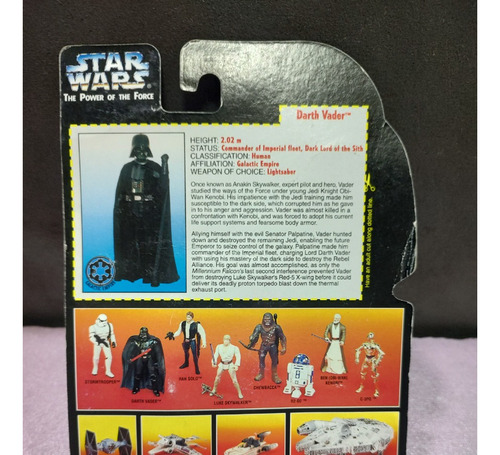Kenner Star Wars The Power Of The Force Darth Vader (Usado)