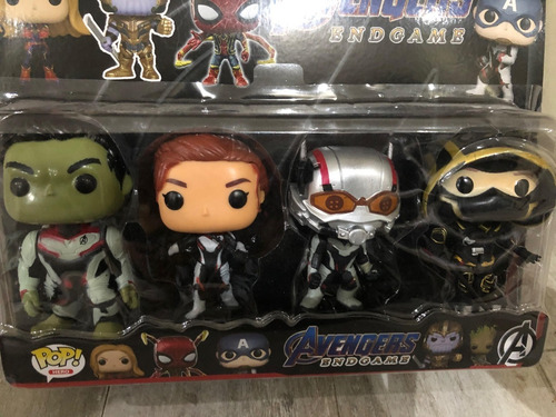 Muñecos Funko Pop Avengers X4 Spiderman Hulk Ironman