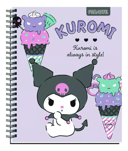 5 Cuadernos Universitarios Kuromi & Hello Kitty 100 Hojas