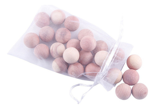 72 Bolas De Cedro Natural Aromáticas De Madera De Cedro Rojo