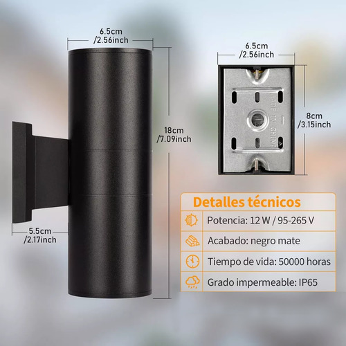 Focos Exteriores Led Y Aplique De Pared Exterior Para Jardín