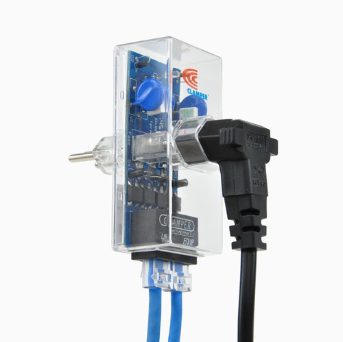 Protetor Profissioal Ethernet Rj45 Clamper Dps  +  Energia